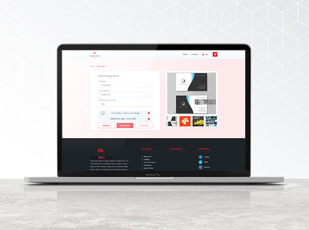 Book Mai Print | Noje.js Web development company